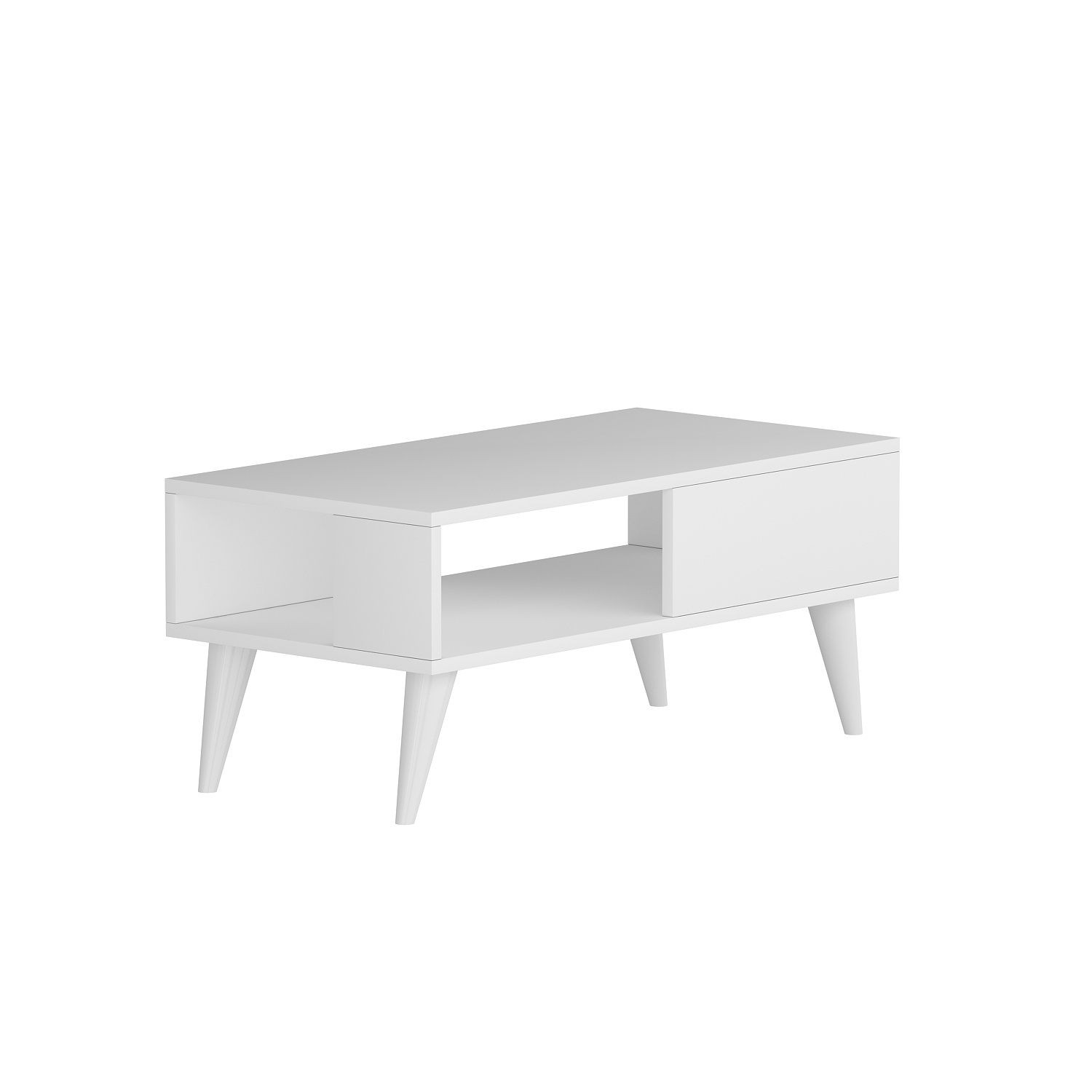 Samar tavolino scandinavo 58x43,3cm legno bianco