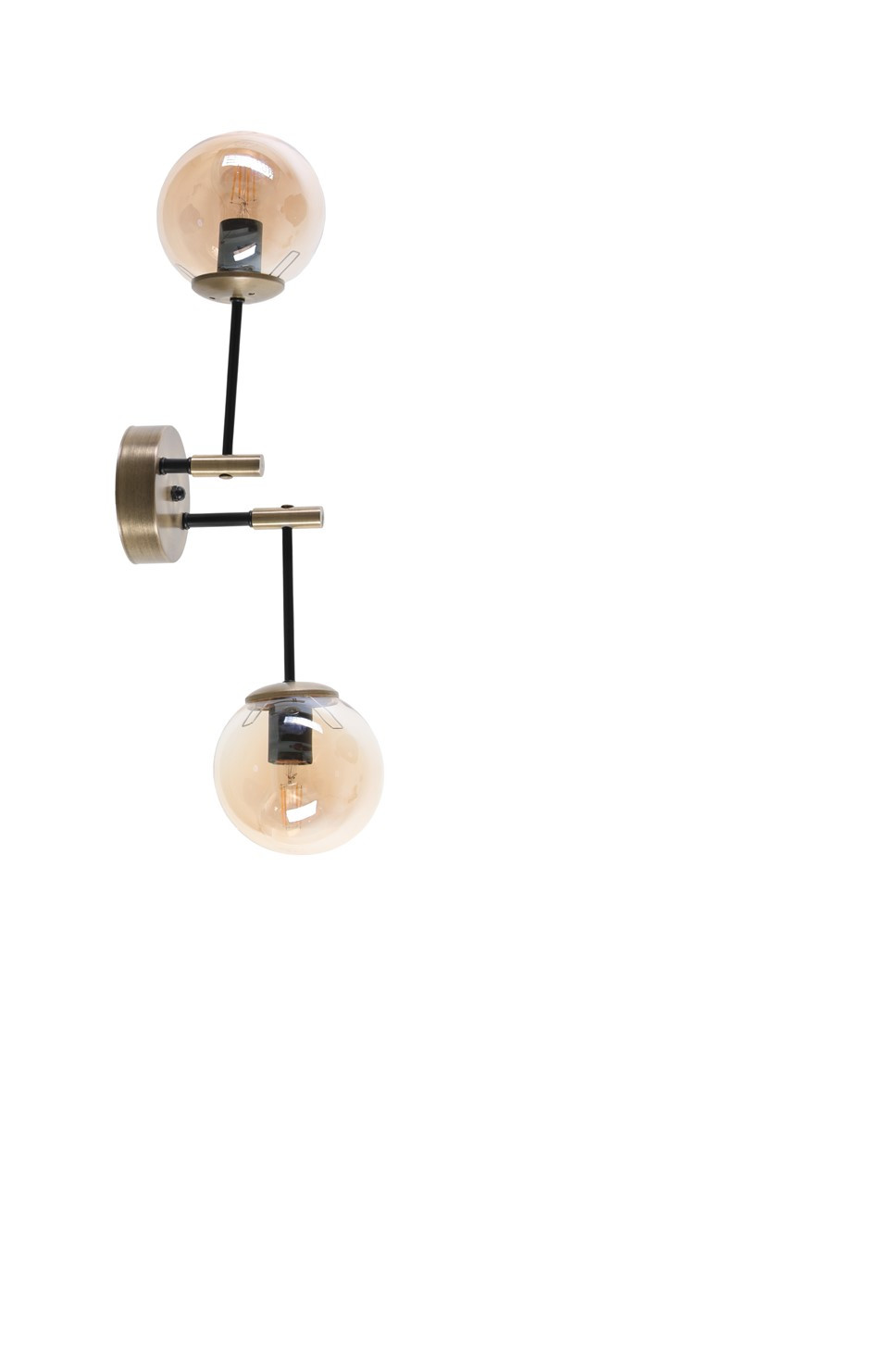 Lampada da parete doppia Artis 16 x 70 x 20 cm Metallo Rame
