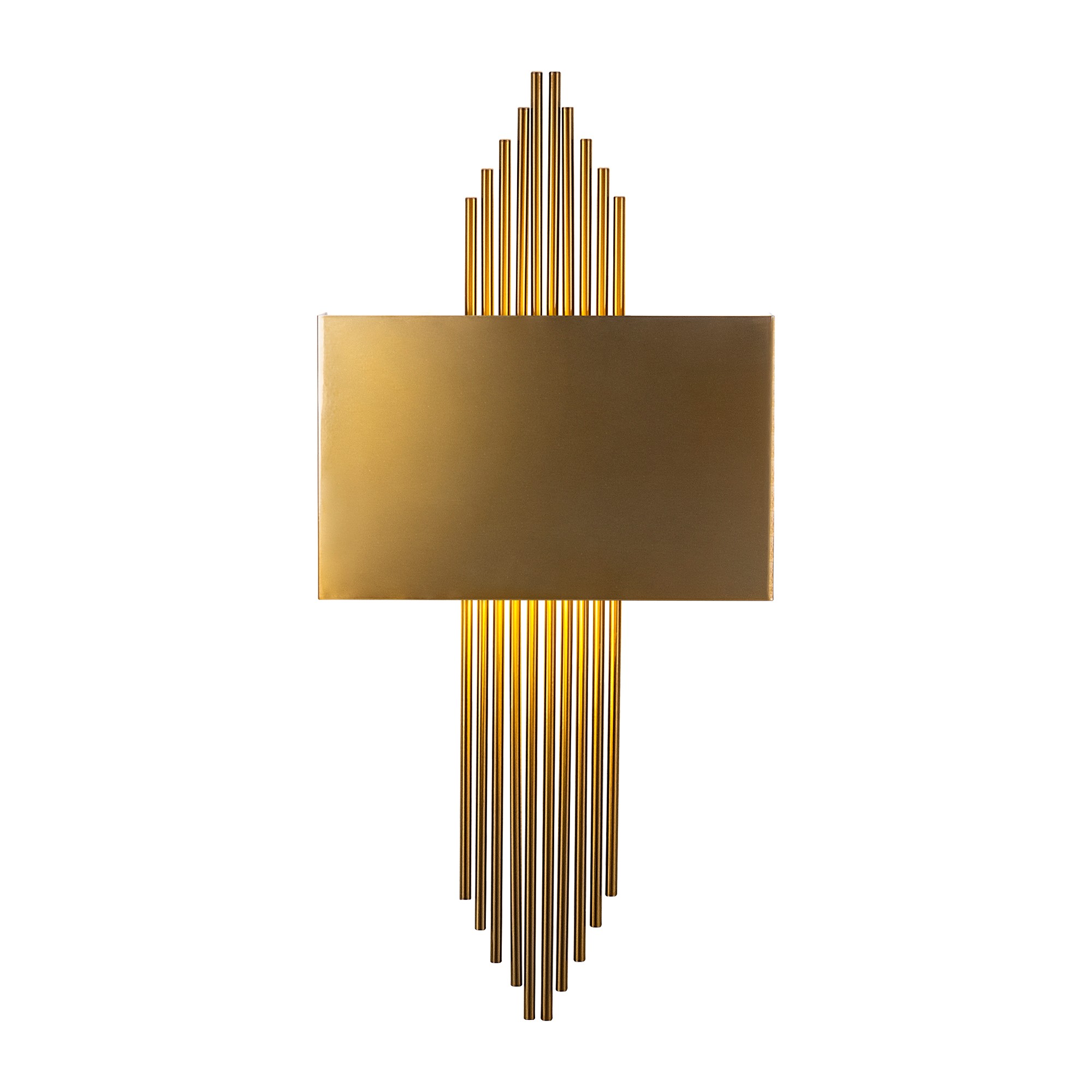 Lampada da parete design Solaris 75 x 10 x 22 cm Metallo oro antico