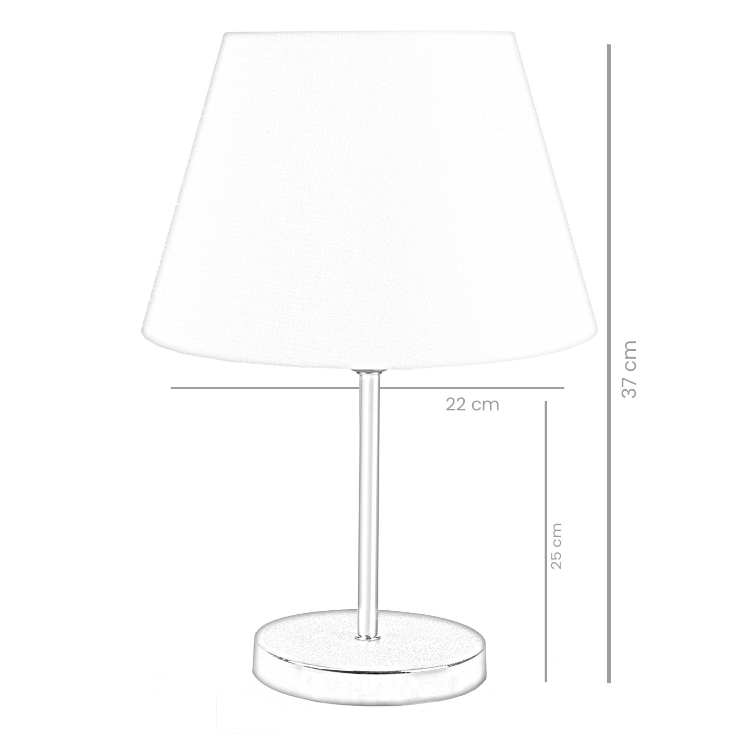 Set di 2 lampade da tavolo Accensa paralume liscio H12 cm PVC Giallo Metallo Oro