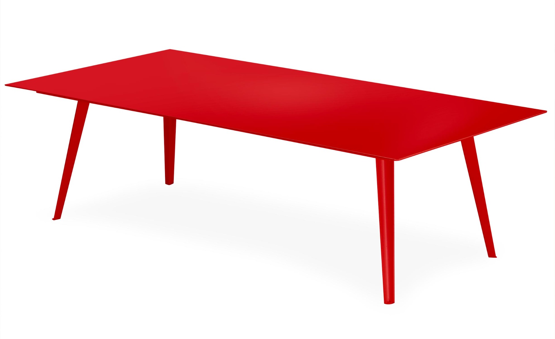 Tavolino magnetico rettangolare da 120x60cm Bipolart Metallo Rosso