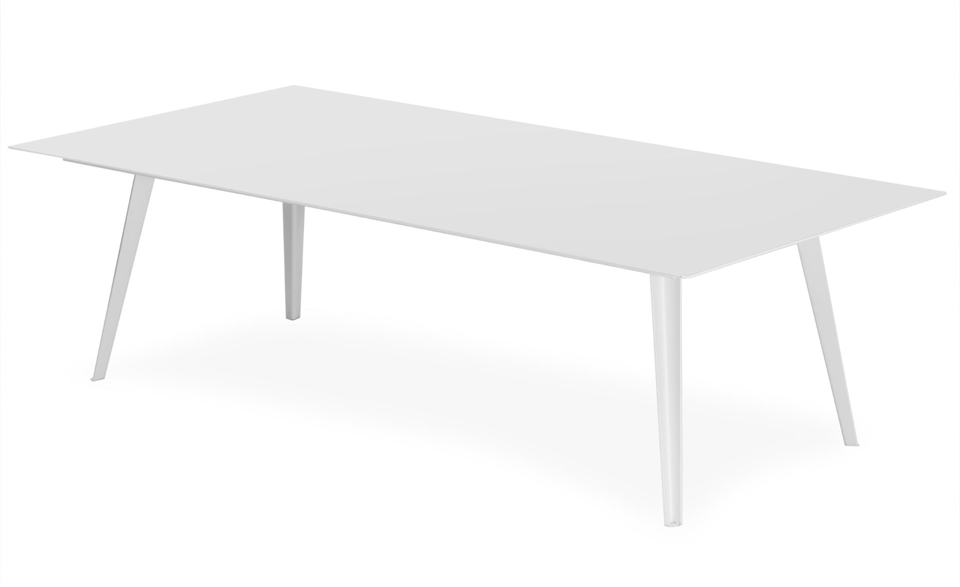 Tavolino magnetico rettangolare da 120x60cm Bipolart Metallo Bianco