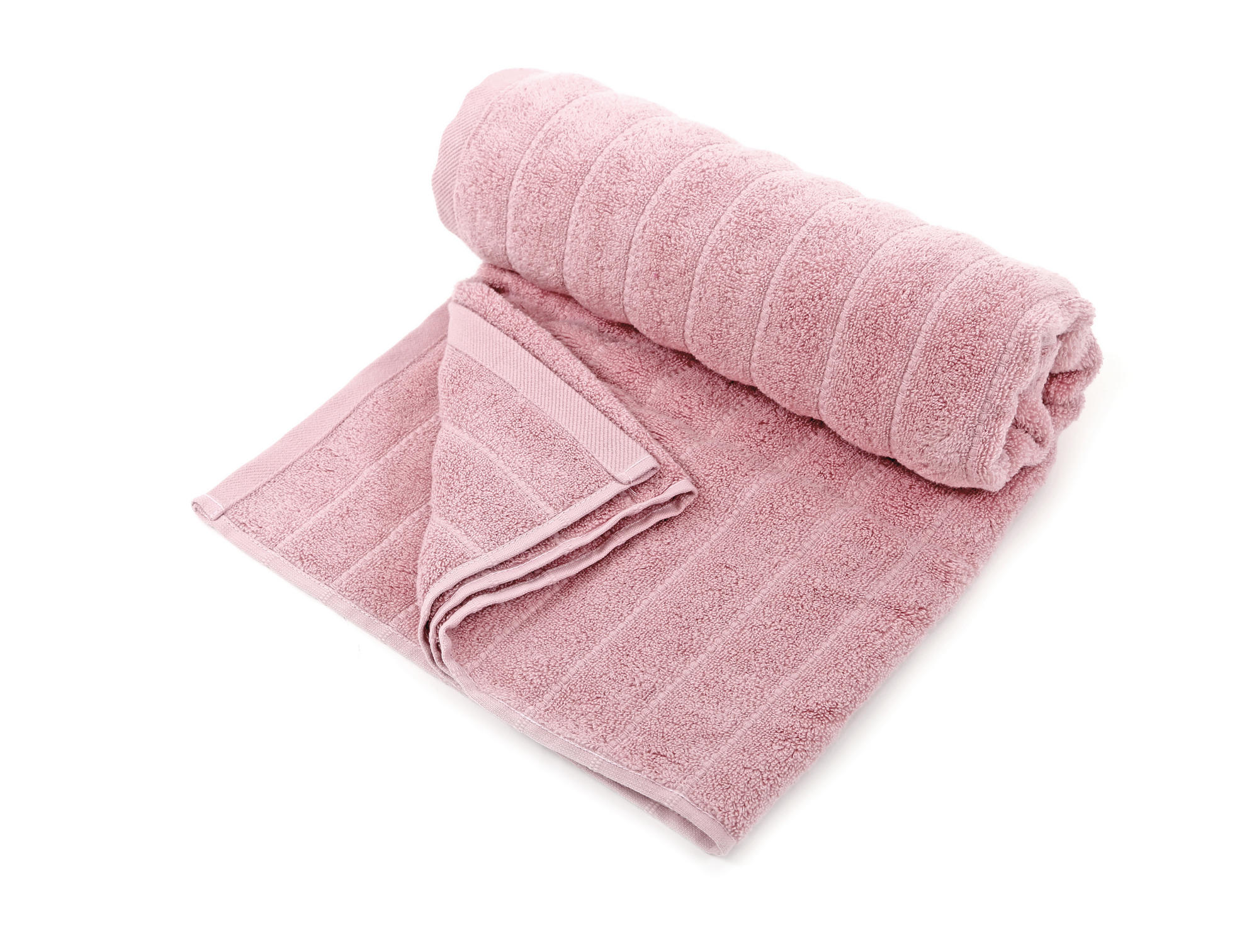 Bombacio asciugamano 70 x 130 cm cotone rosa