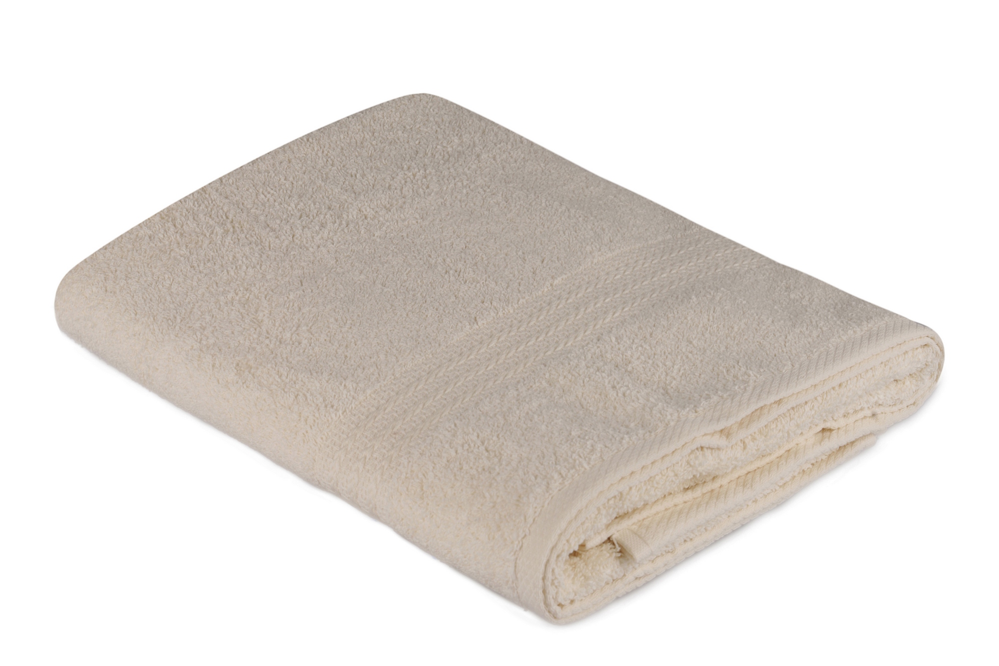  Sicco asciugamano da bagno ricamato a tre righe 70 x 140 cm 100 Cotone Crema