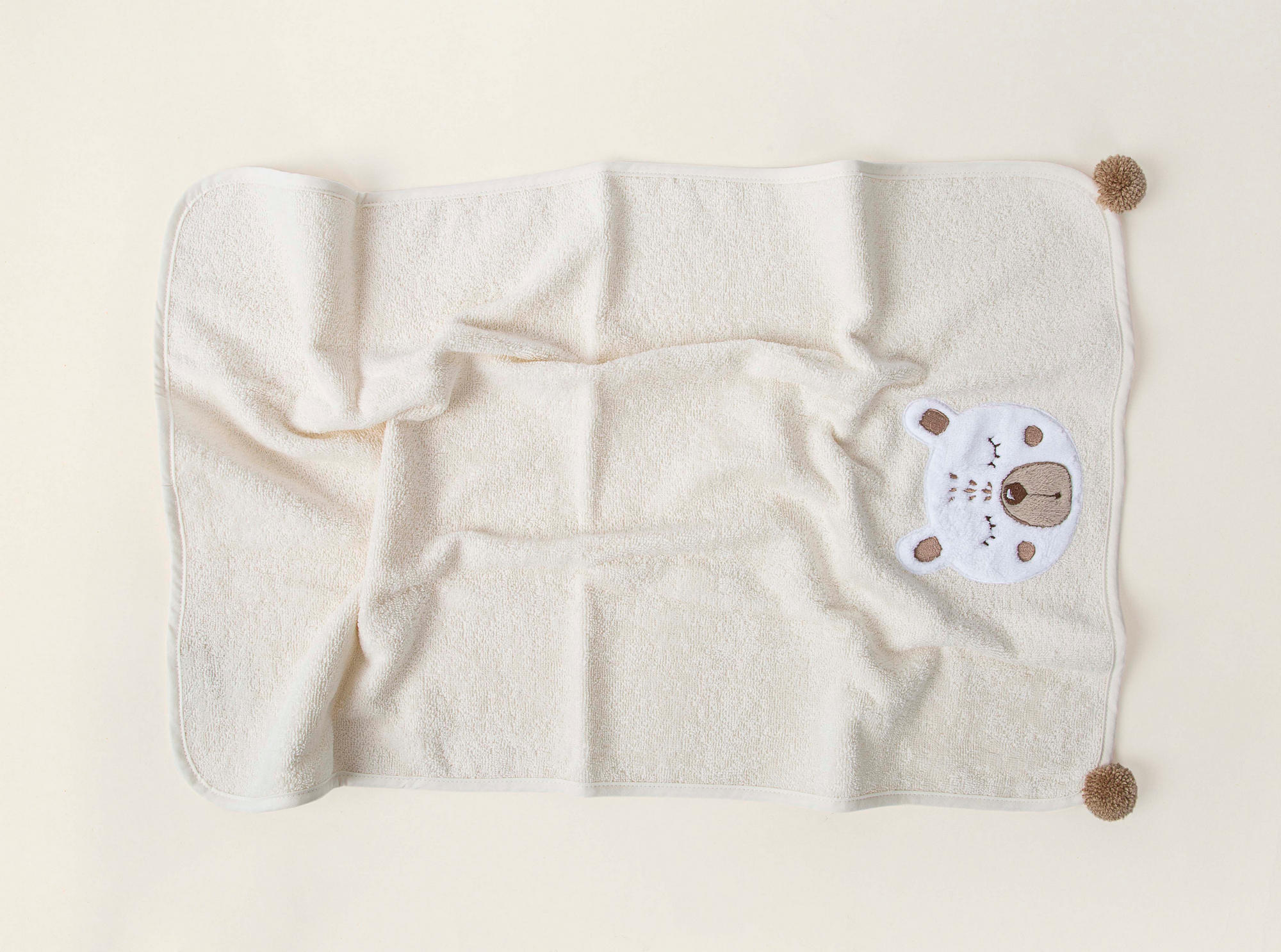 Fovere Baby Towel 50 x 75 cm Cotone 100 Cotone Crema