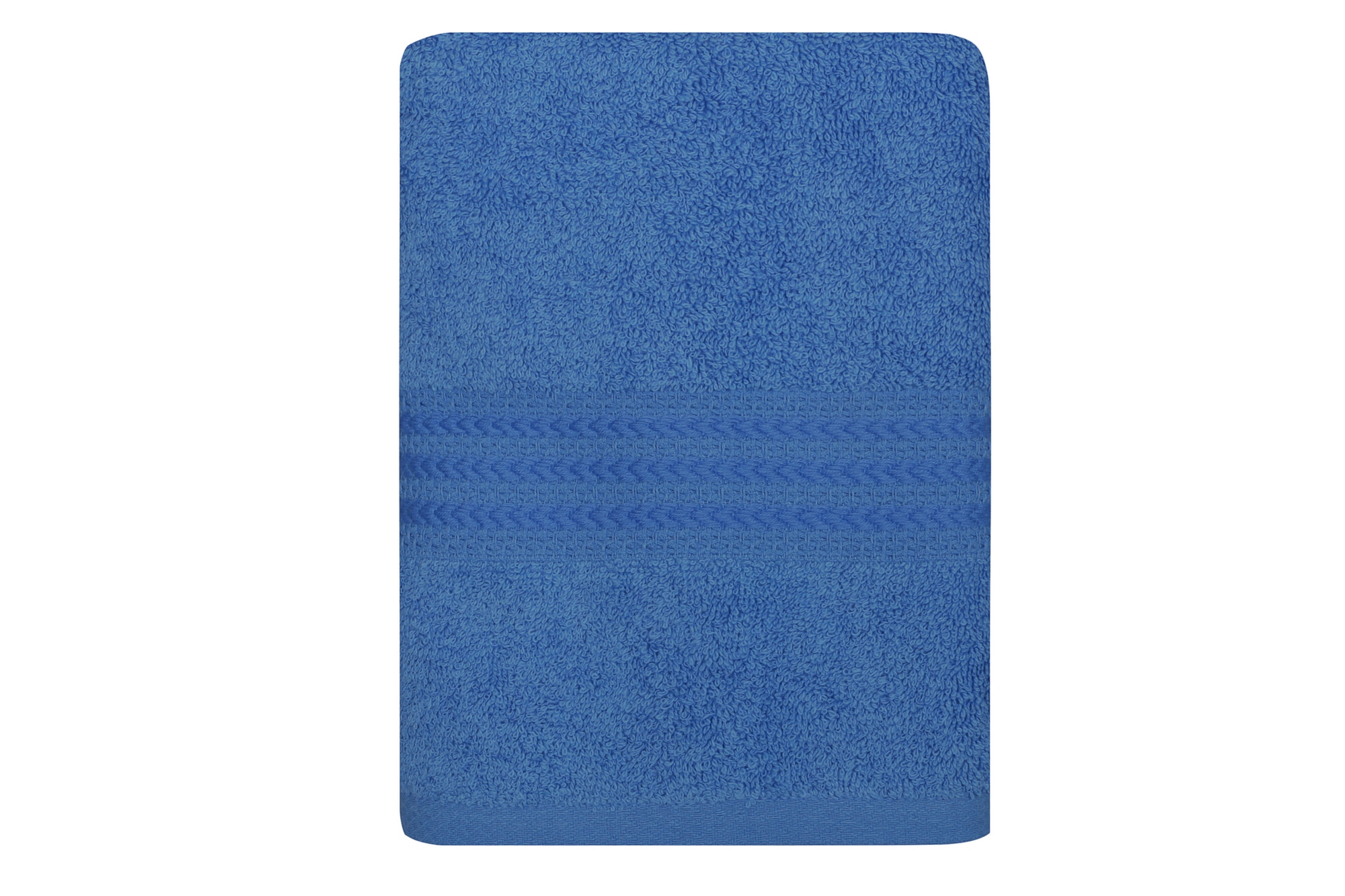 Striscia di asciugamano con tre linee ricamate Sicco 50 x 90 cm 100 oton Blue Denim