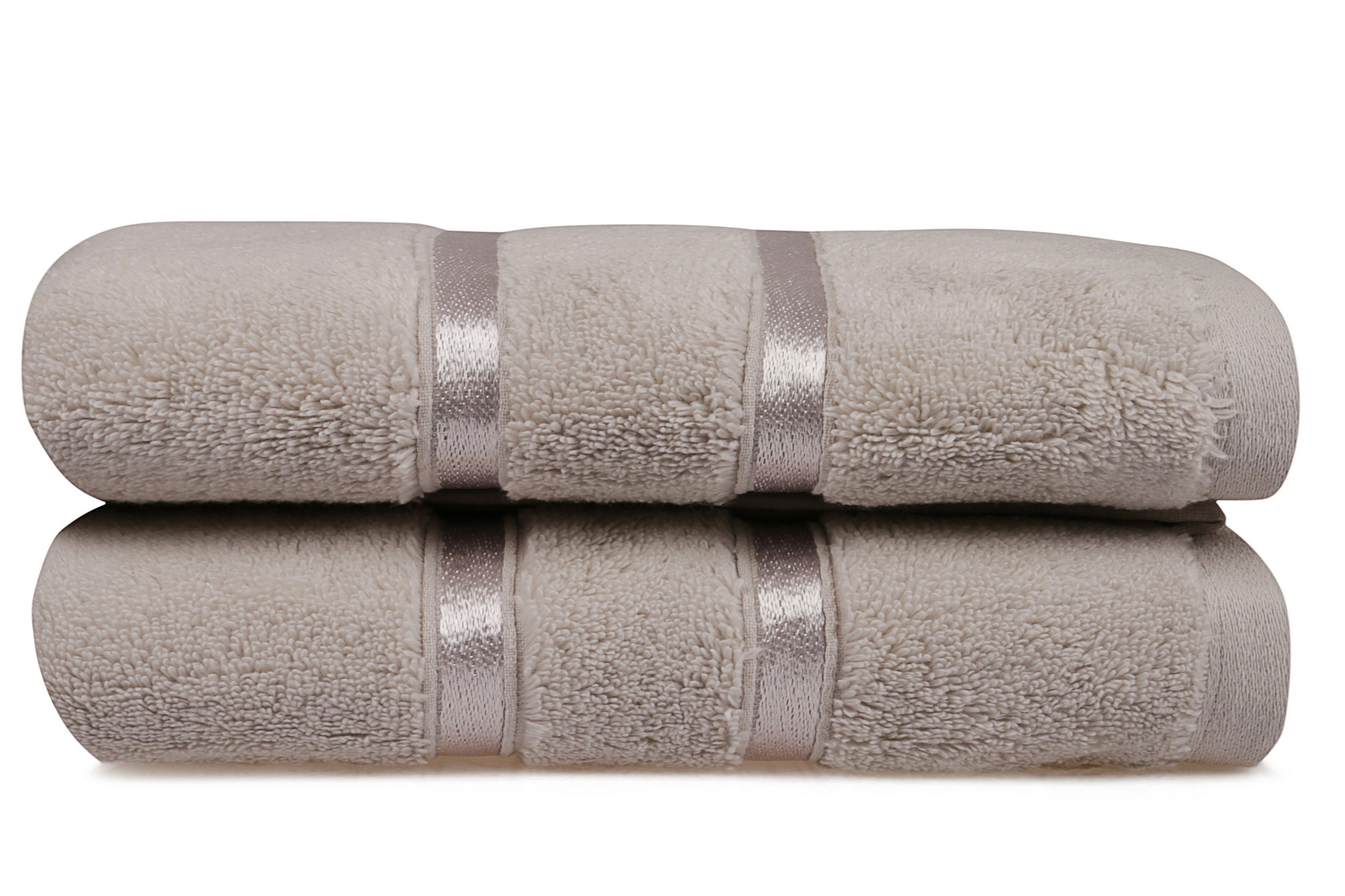 Set di 2 asciugamani morbidi Kallos 50 x 90 cm 100% micro cotone marrone